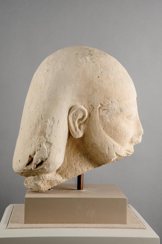Male Head with Egyptian Hairstyle