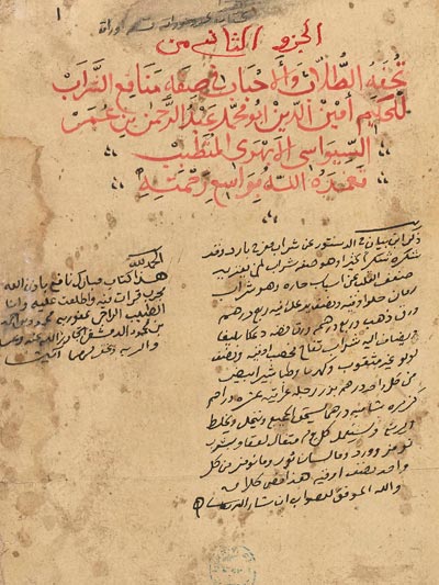 Arabic treatise on potable medicaments