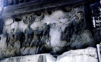 Arch of Titus, panel with spoils procession