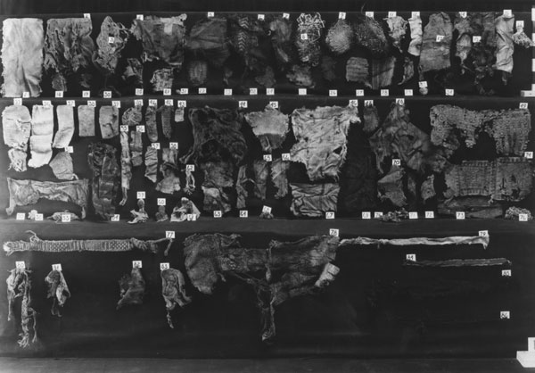 Archival Photograph of Textiles from Karanis