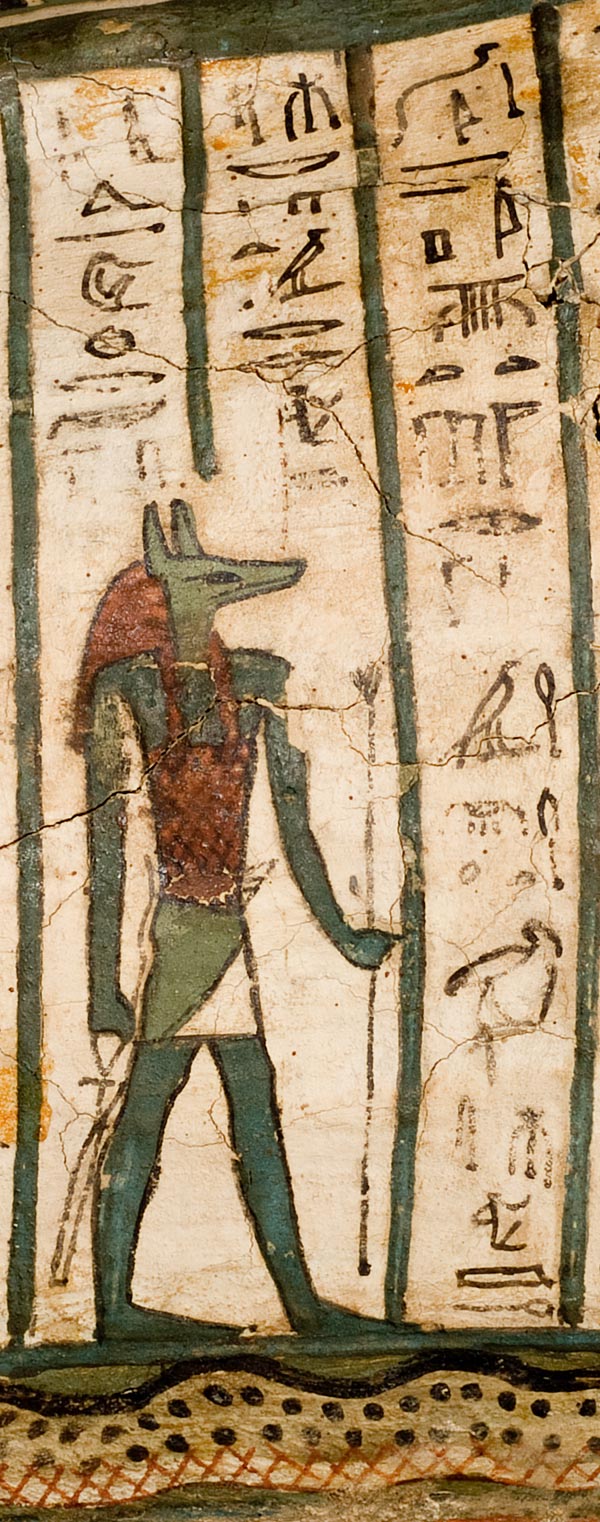 Anubis, from the coffin of Djehutymose