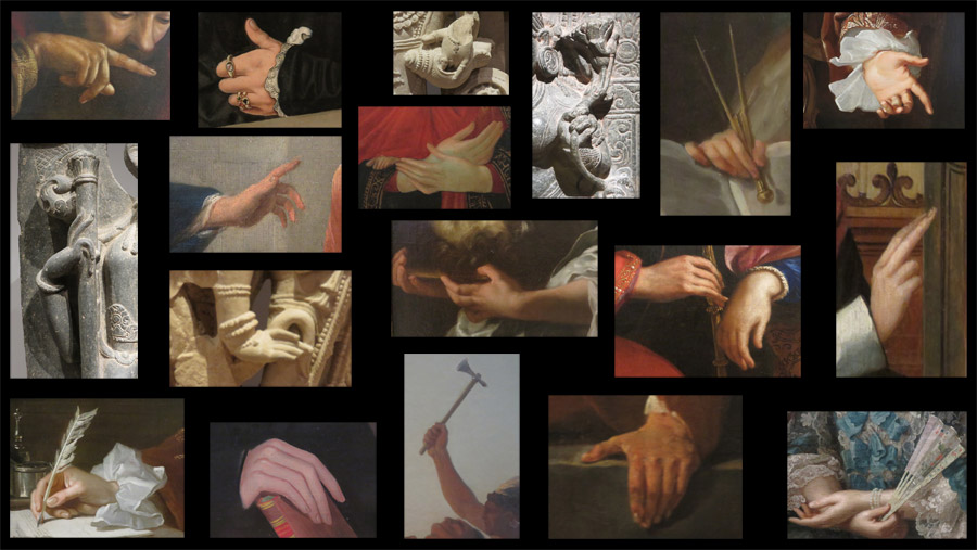 Hands collage