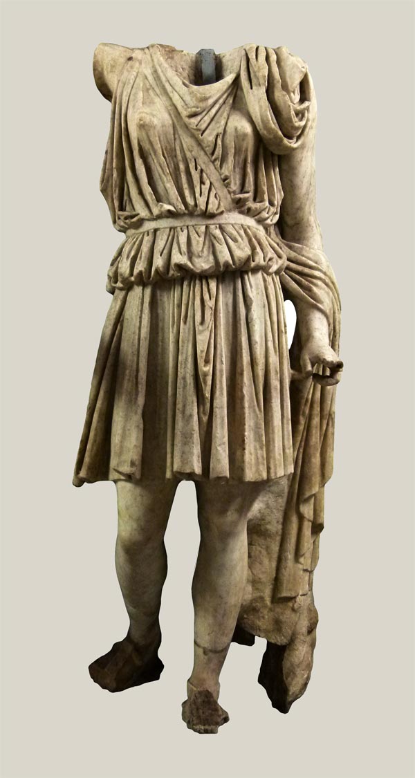 Statue of an athletic female figure