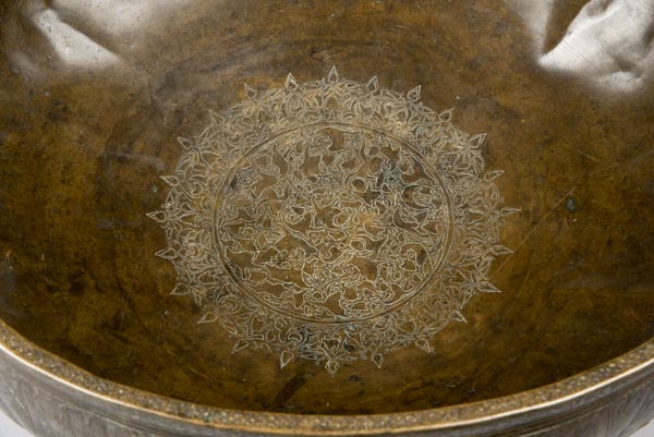 Basin with fishpond motif