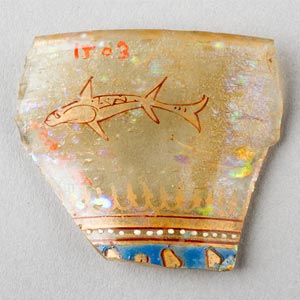 Vessel fragment with fish motif