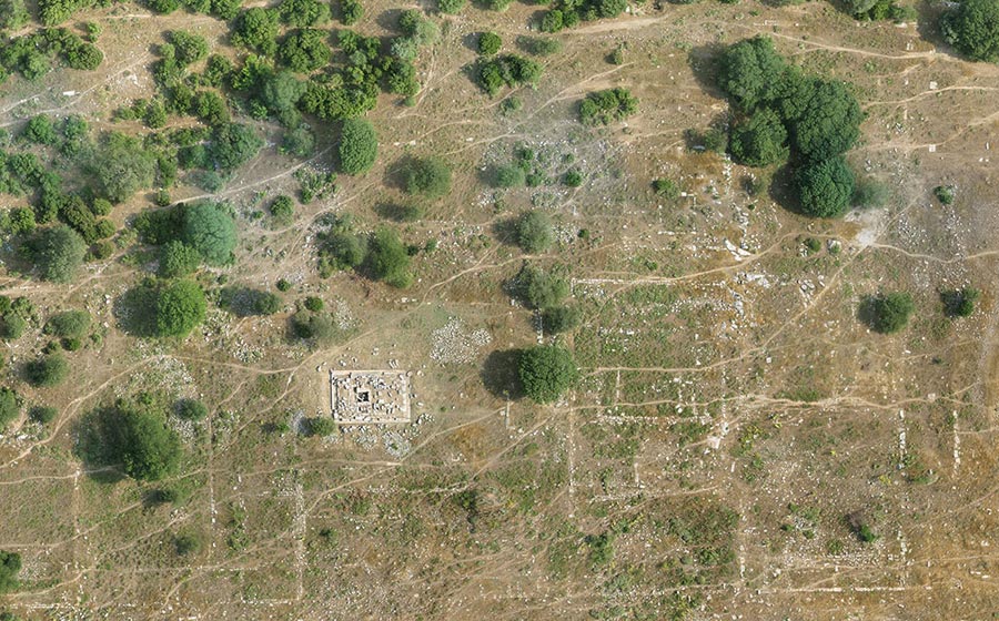 Photomosaic of central Notion, compiled from drone imagery