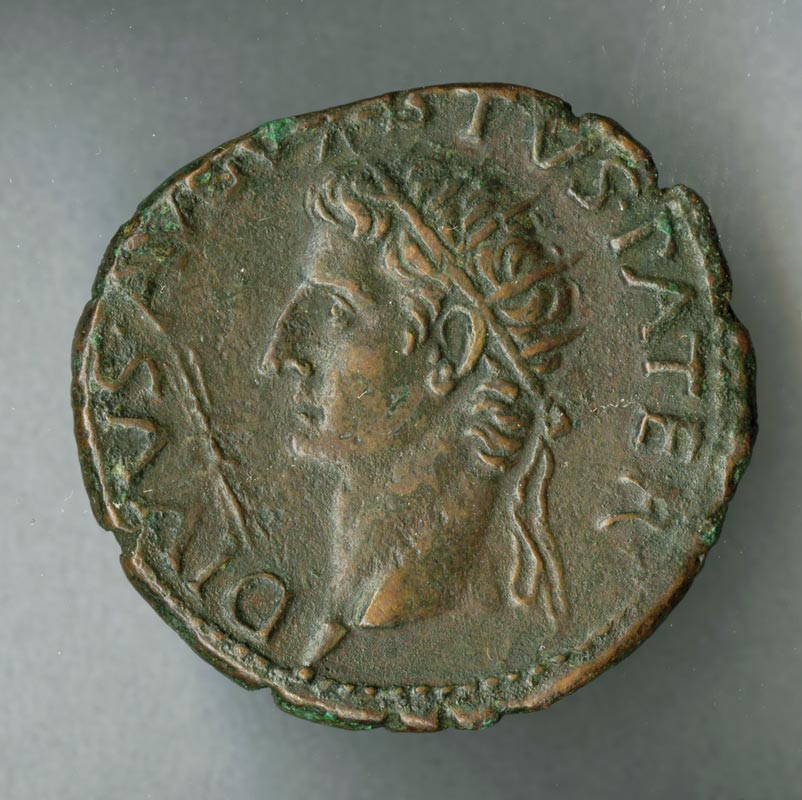 Bronze As with Head of Augustus (Obverse)