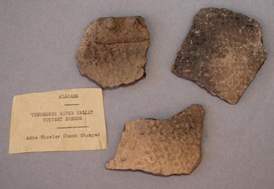 Wheeler check stamped ware sherds
