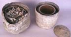 two cremation urns