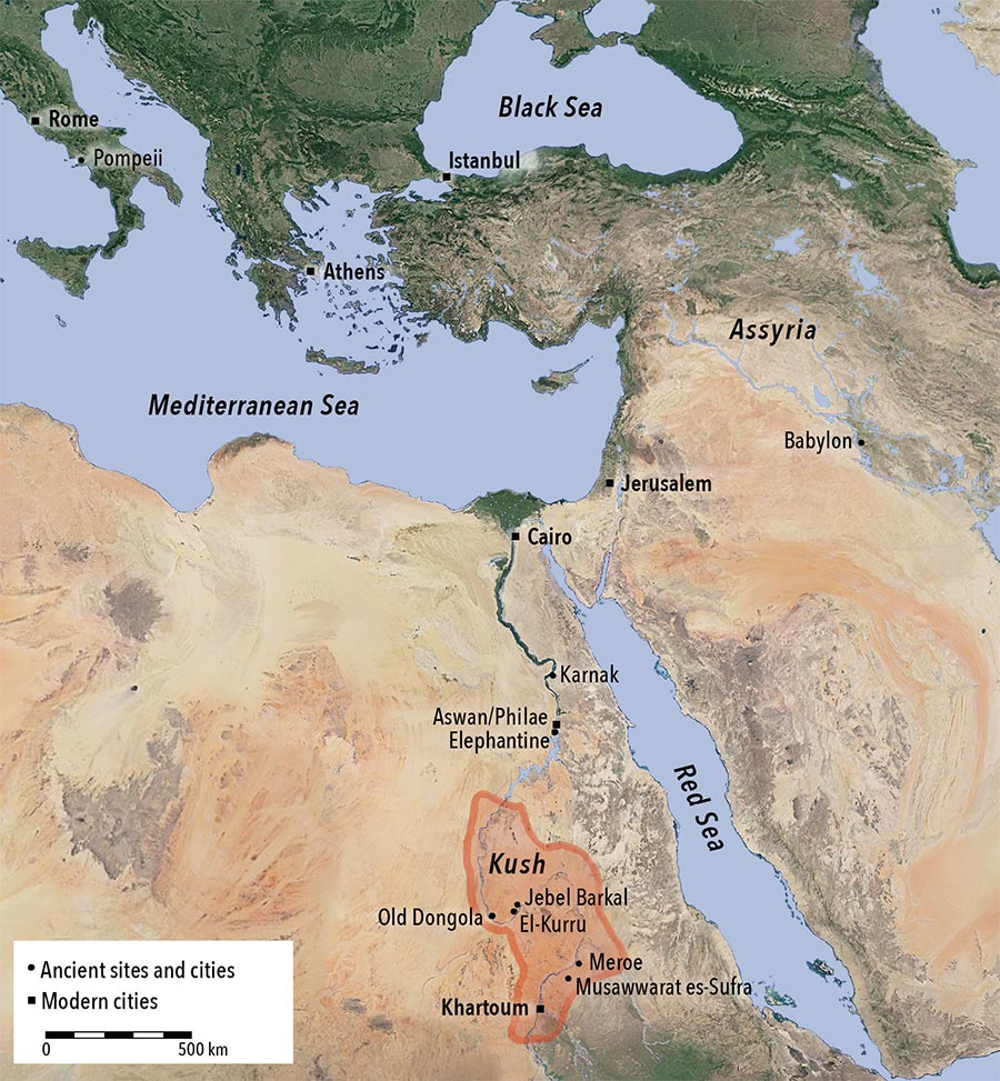 nubian empire map