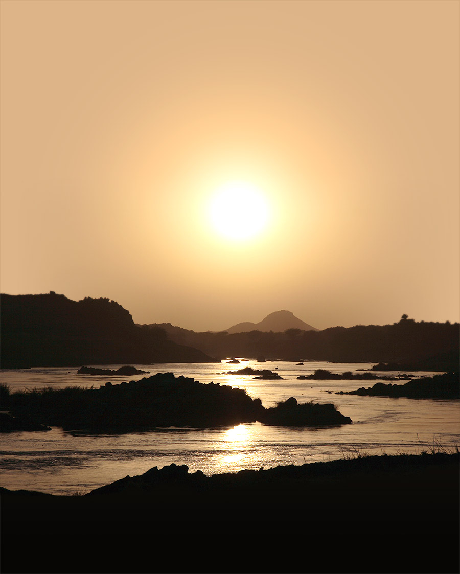 Sunset on the Nile.