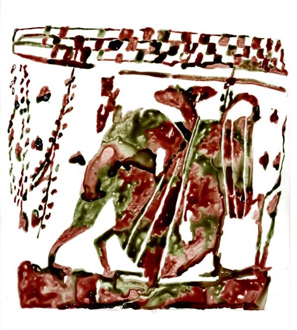 Vase with centaur scene