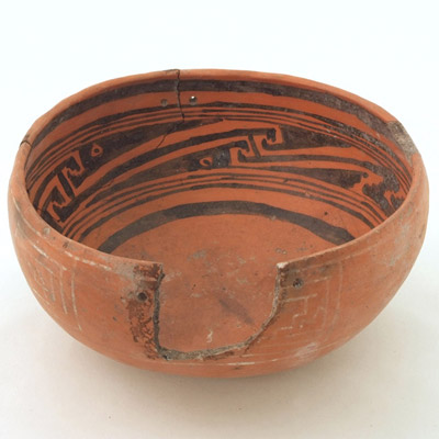 Bowl with ancient repairs