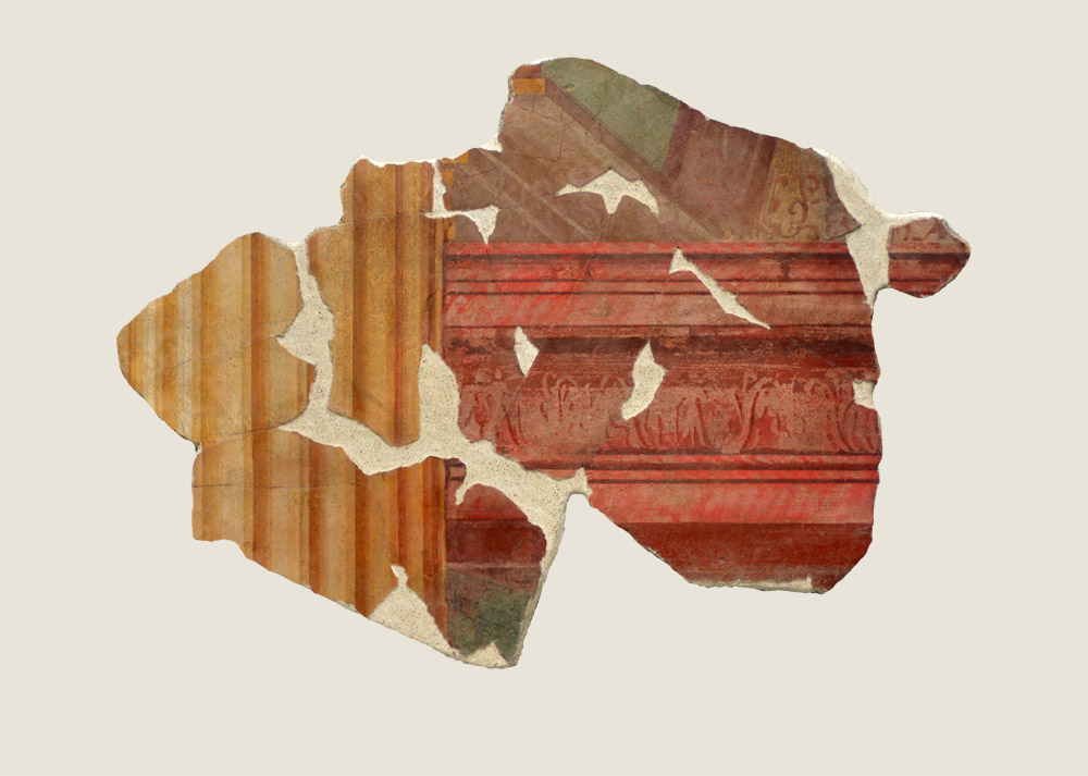 Painting fragment with column