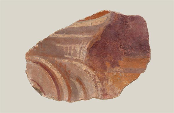 Fragment of Corinthian capital, volute and echinus