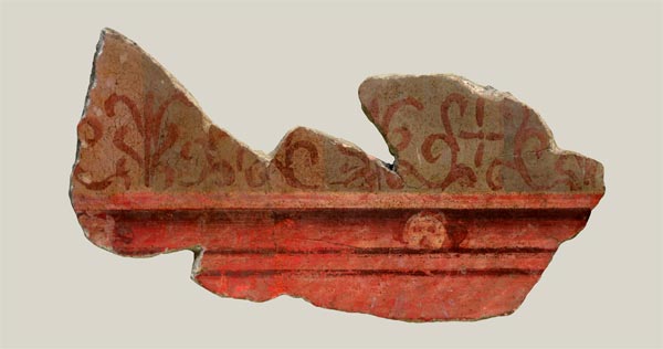 Upper molding of red beam