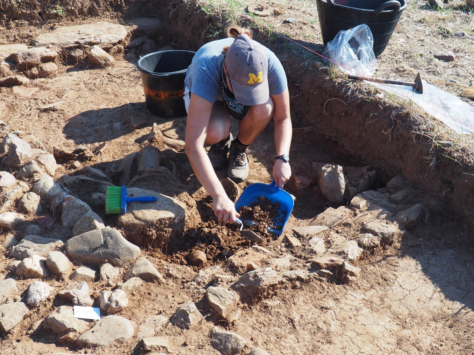 Excavation of a house on the South Hill